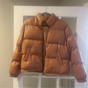 Fabrik Leather Puffer Jacket